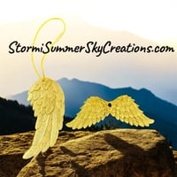 Golden wing ornaments (Pair)