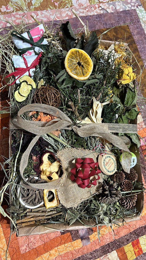 Image of Christmas large forage tray with Christmas themed items