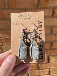 Fossil Coral Sterling Silver Earrings❄️ 