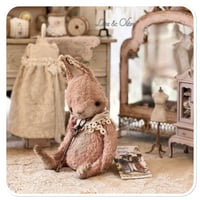 Image 1 of Vintage style Pink Bunny by Whendi's Bears