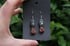 Dead good beetroot stained rabbit bone and moonstone earrings Image 2