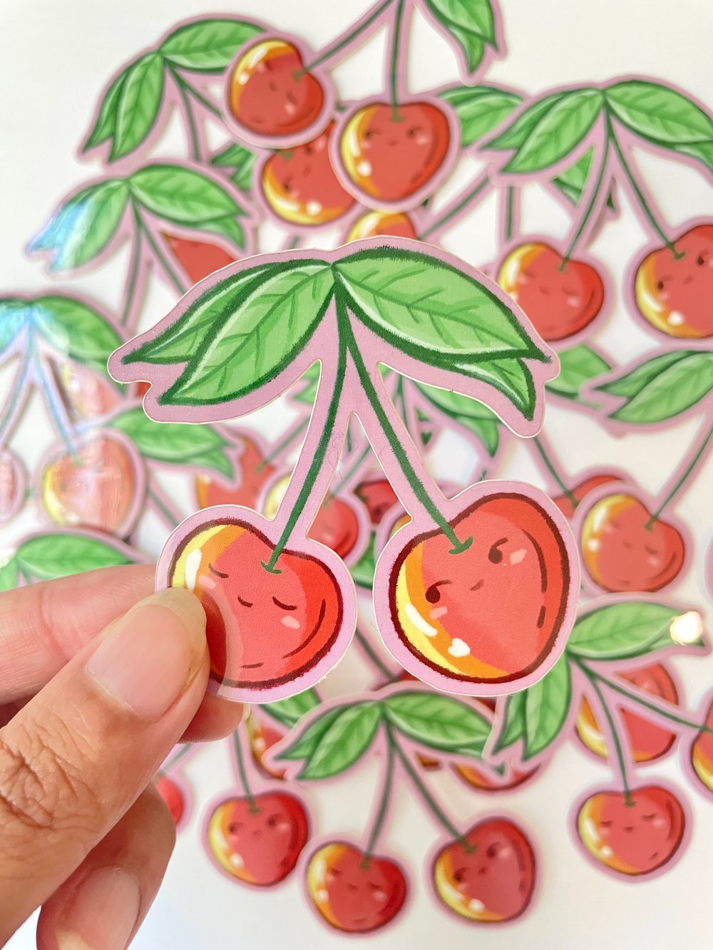 Image of Couple Cherry Sticker