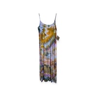 Image 1 of M Jersey Knit Long Sundress in Earthy Watercolor Ice Dye