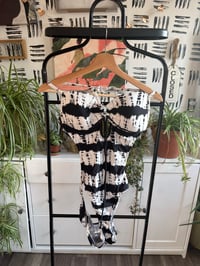 Image 1 of Black white bathing suit 