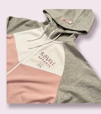Image 2 of Tri-color Tech Fleece Sweat-Suit (Pink/Gray/White)