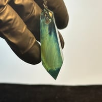 Image 8 of Crystal Pendant 2 - Aquatic Opalescent Twist