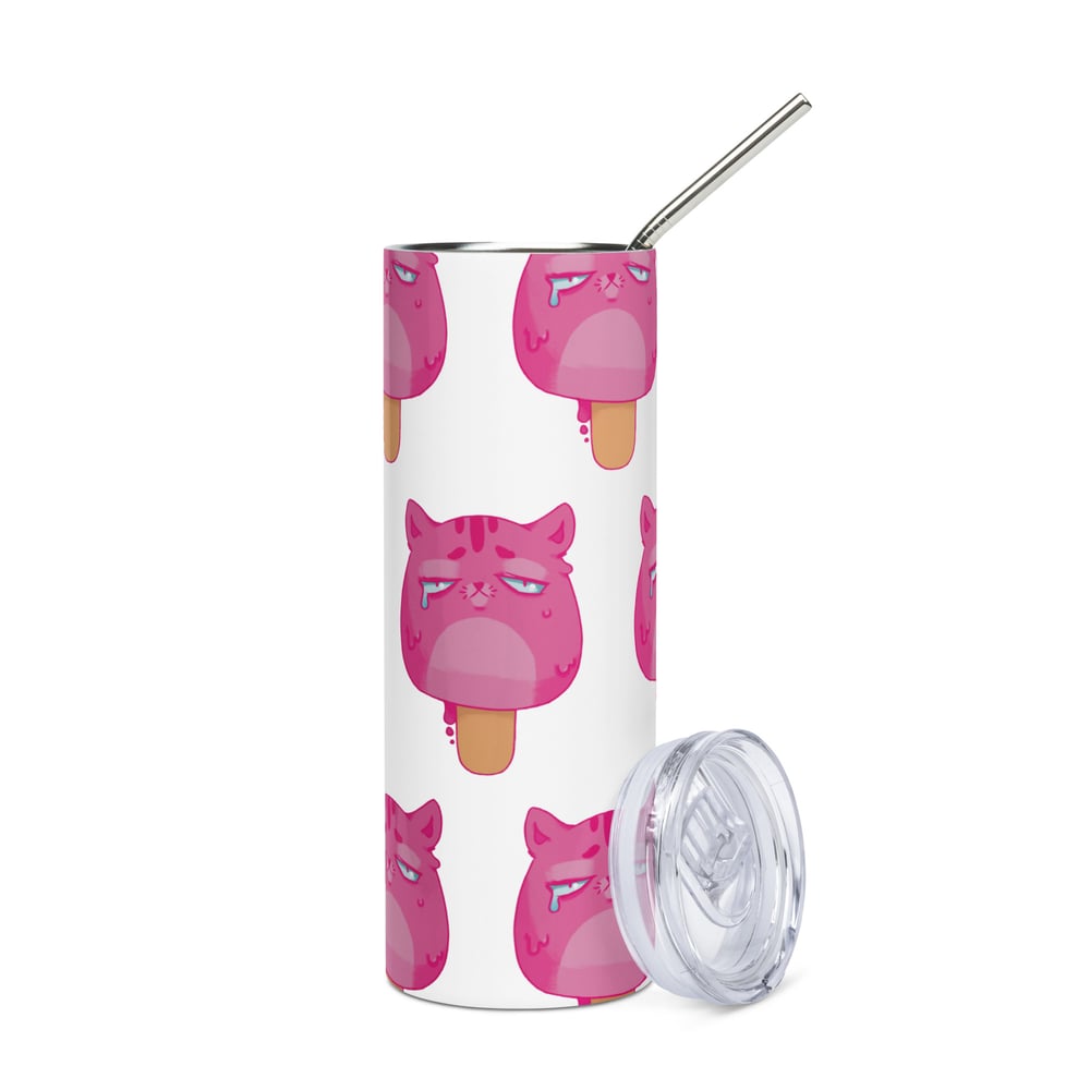 Image of Pink Pawpsicle - Stainless steel tumbler