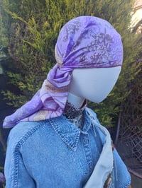 Image 2 of Milan Hareems/ Bloomer/ Balloon  trousers with matching head scarf -lilac upto 14 uk