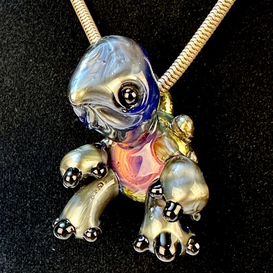 Image of Electrum Turtle Pendant 