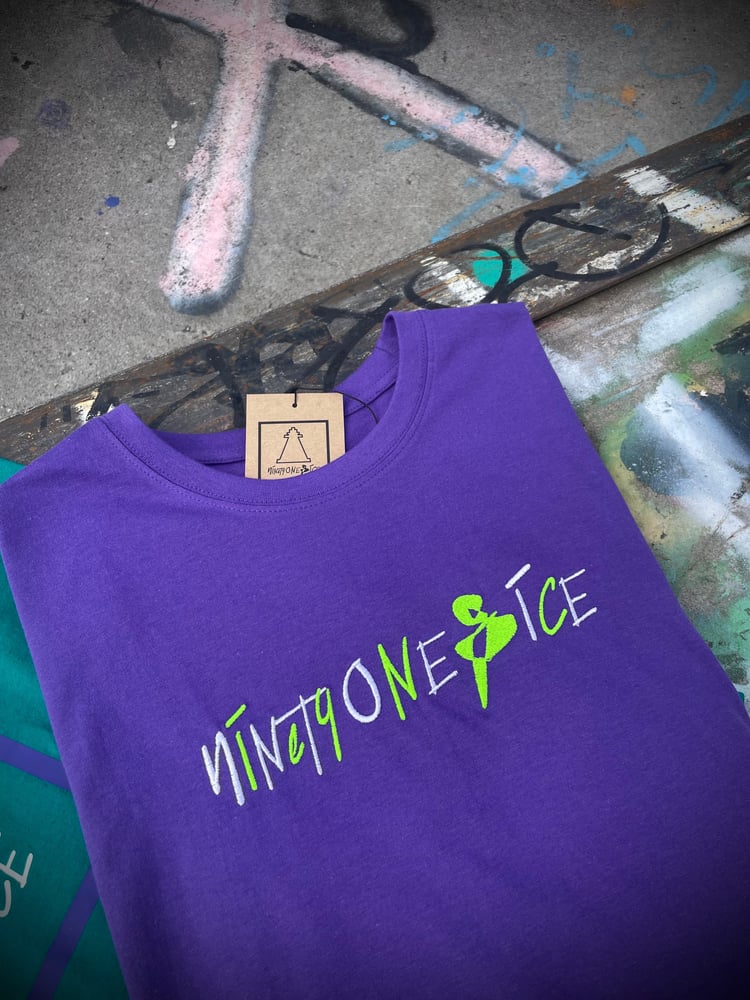 Image of Purple Script Tee