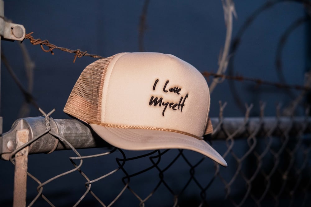 Image of Cream ILoveMyself Trucker Hat