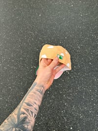 Image 4 of PINK BRIM PARTLY CLOUDY MULTI TONE ATLANTA BRAVES CUSTOM FITTED CAP