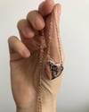SINNER STAMPED & ENGRAVED HEART PENDANT 