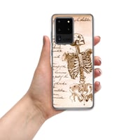 Image 12 of Antique Book Page Anatomical Skeleton Sketch Clear Case for Samsung®