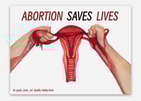 Image 1 of Abortion Saves Lives Sticker (3 styles)