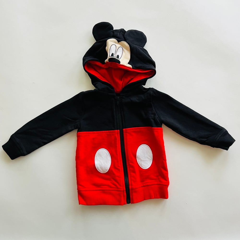 Image of DISNEY BABY MICKEY ZIP-UP HOODIE size 3-6M