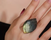 Image 2 of Labradorite Ring Adjustable 