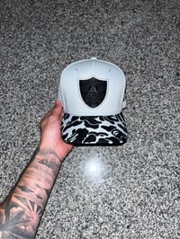 Image 4 of BLACK OUT LOGO RAIDERS CUSTOM FITTED CAP 
