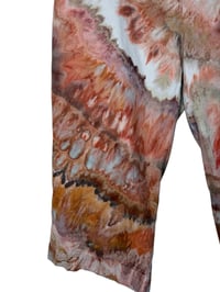 Image 4 of ♻️ UPCYCLED L Crop Pants in Sedona Agate Ice Dye