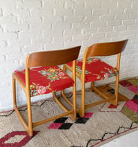Image 3 of Chaises Traîneau Baumann rouge