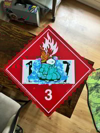 Image 2 of Hazard painted sign