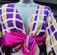 Image 5 of Stevie sari top-upto size 8-12 pink purple