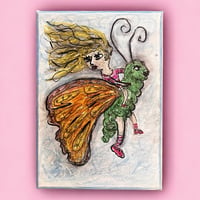 Image 2 of “Butterfly Ride” alcohol pens on canvas
