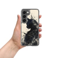 Image 7 of Black Cat On Ivory Clear Case for Samsung®