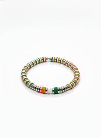 Image 1 of St. Patrick’s Day Custom 6mm Heishi Bracelet – Ships Next Day