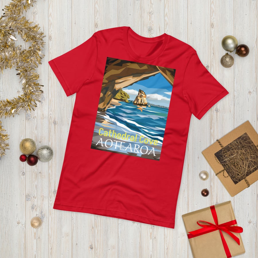 Image of Cathedral Cove, NZ Tee 