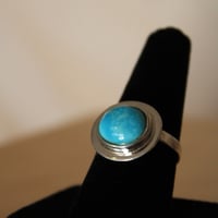 Image 2 of Kingman Turquoise Ring (with edge)