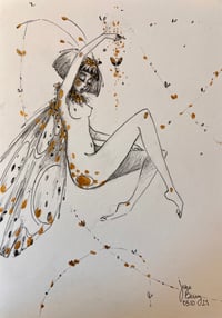 Image 2 of Leamhan - the witch of Moths - inktober 3