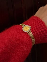 Image 4 of Vintage 1980s 14K Solid Yellow Gold & Diamond Watch From Baume&Mercier Swiss ⚜️