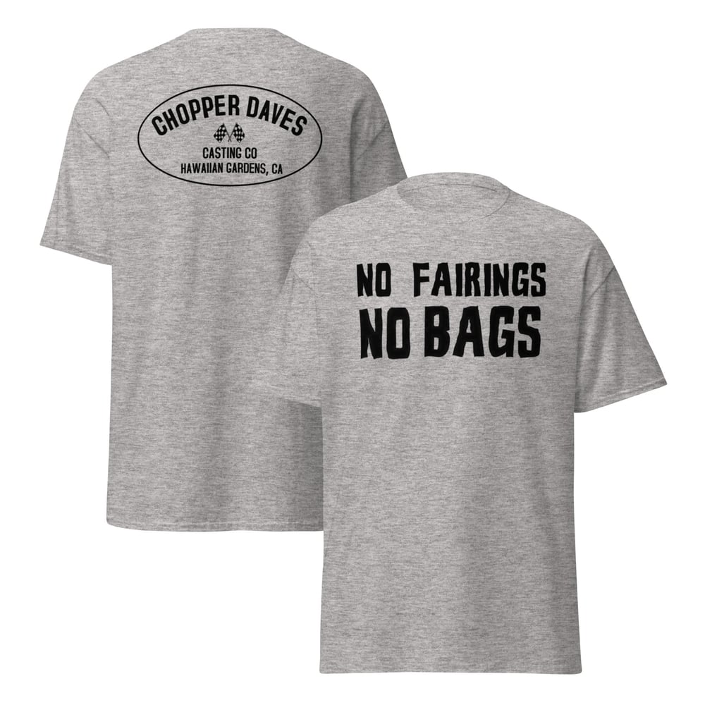 Image of THE No fairings No bags shirt!