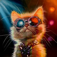 Image 2 of "Sir Elton Whiskers" Original painting