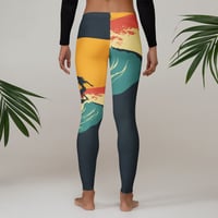 Image 2 of Surf's Up Color Block Leggings