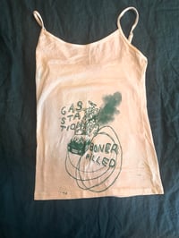 Image 4 of GAS STATION BONER PILLED WHITE/TEAL SHIRT