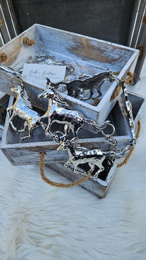 Image of Silver Horse Concho Chain Link Belt