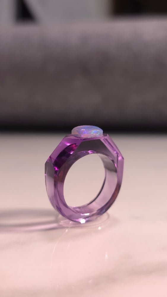 Image of Amethyst Opal Signet 