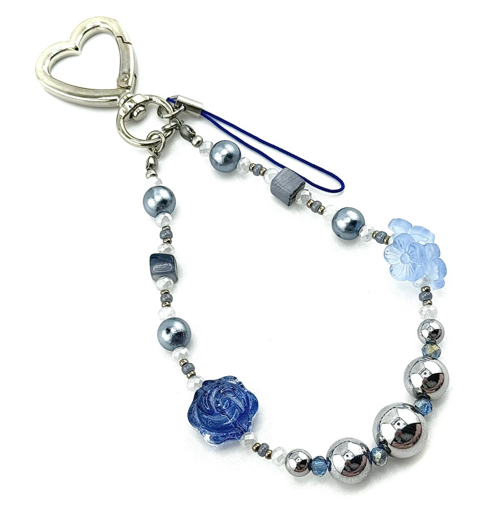 Image of Blue Rose Charm 