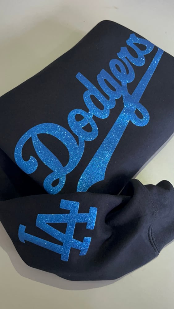 Image of Glitter Blue Crewneck Sweater