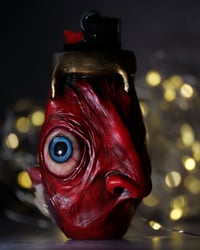 Image 12 of Mini Bic lighter sleeve-The Visceral Grin, Egg Of The King - Handcrafted OOAK