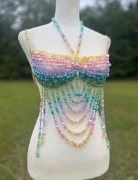 Image 3 of Rainbow Beaded Bralette