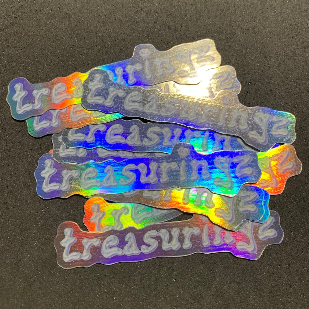 Image of treasuringz holographic sticker