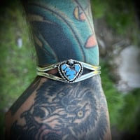 Image 2 of Heart Cuff- 6.75”