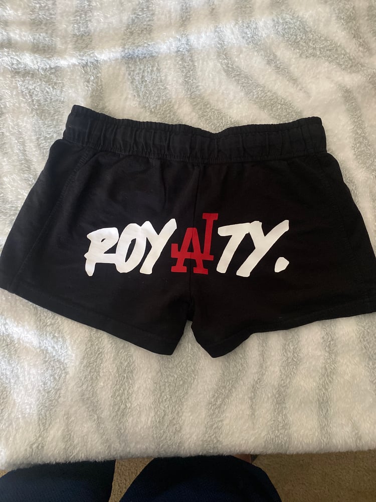 Image of Royalty booty shorts red