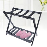 Image 1 of Foldable Double-Layer Luggage Rack – Heavy Duty Guest Room Storage