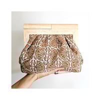 Image 1 of Pleated Linen Clutch