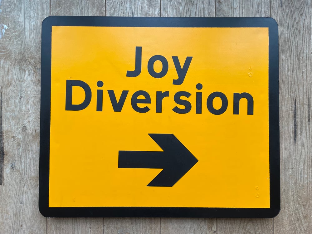 Image of JOY DIVERSION METAL SCREEN PRINT 