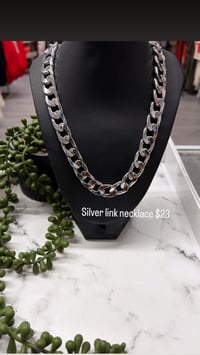Image 2 of Silver link necklace 